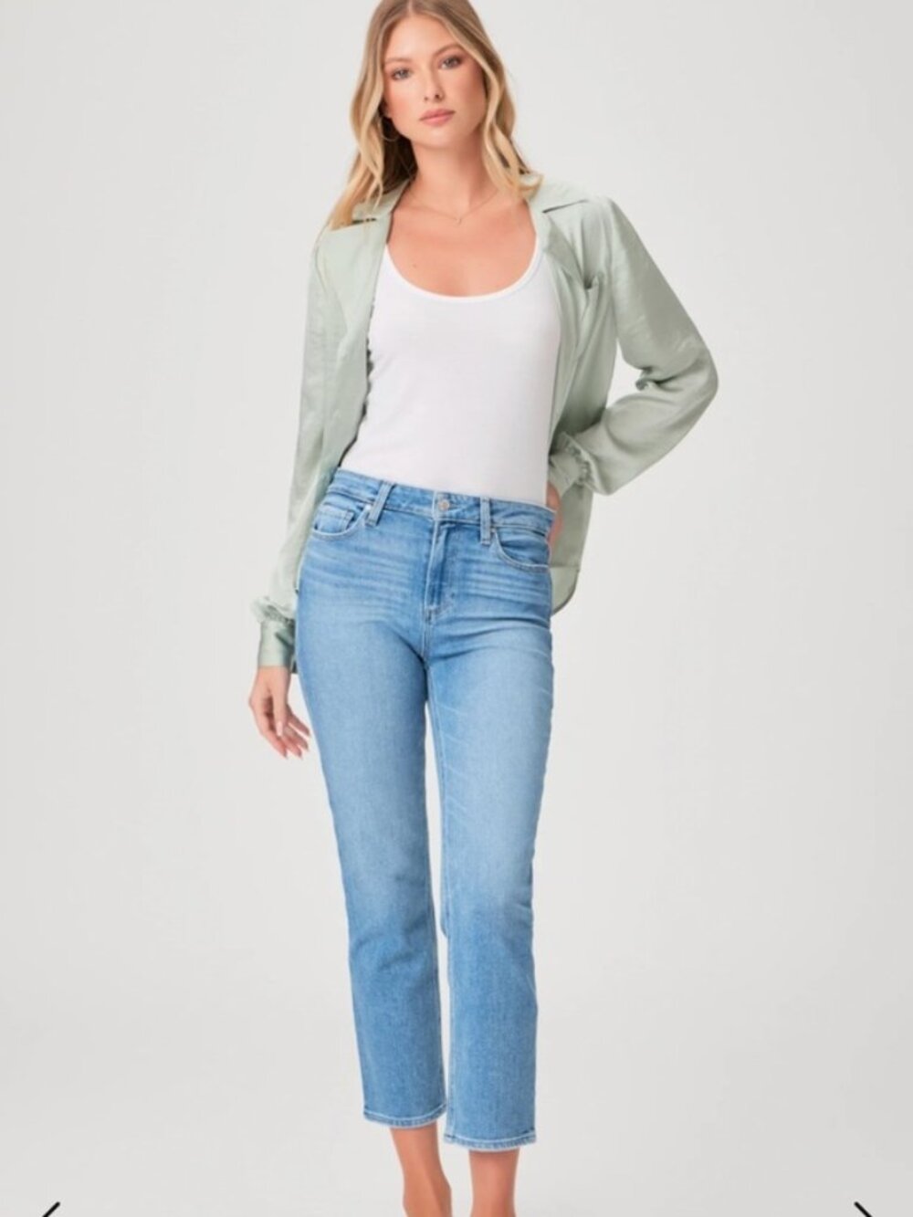 NWT PAIGE Jeans Cindy Crop Persona High Rise Straight Crop Various Size